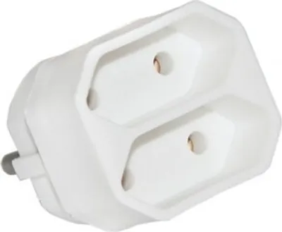 Produktbild von Goobay 51000 Steckdosenadapter auf 2-fach Euro-Buchse, Doppelstecker, Multistecker, Mehrfachstecker, weiß
