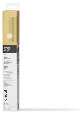 Produktbild von Cricut Smart Vinyl, Permanent, Gold, Vinyl, Drinnen, 0,9 mm, 330 mm