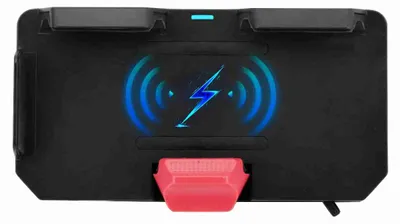 Image de Support de navigation pour téléphone portable Aumotop pour moto, avec recharge sans fil et deux ports USB – Compatible avec les modèles BMW R1200GS, ADV, F800GS, F700GS, R1250GS, CRF1000L et S1000XR