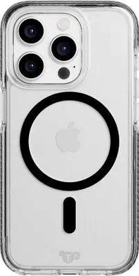 Zdjęcie produktu dla Tech21 EvoCrystal z MagSafe - iPhone 15 Pro - przezroczysty/czarny