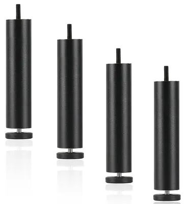 Produktbild von 4 Verstellbare Möbelbeine 20 cm - Aluminiumlegierung mit rutschfesten Füßen