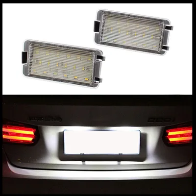 2x 18 LED PREMIUM Kennzeichenbeleuchtung für Seat Altea Arosa Cordoba I II 6K 6L – Produktansicht