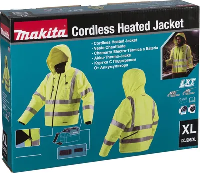 Produktbild von Makita DCJ206Z Gr. XL gelb Akku-Thermojacke