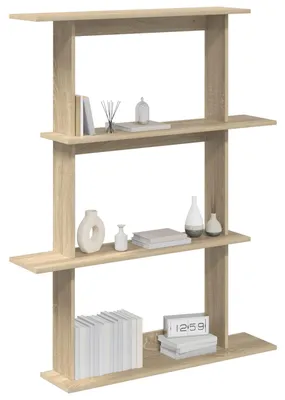 Immagine prodotto di vidaXL Mobile da parete marrone 100 x 20 x 126 cm in materiale derivato dal legno