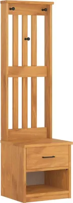Zdjęcie produktu dla vidaXL Wieszak na płaszcze SANDNES 45x40x159,5 cm lite drewno sosnowe