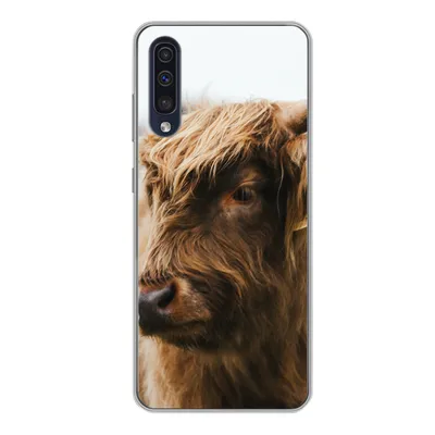 Produktbild von MuchoWow® Handyhülle Schutzhülle Hülle für Samsung Galaxy A50 Schottischer Highlander - Tiere - Hörner Silikon Softcase Handy Hülle - Mobiltelefonhülle