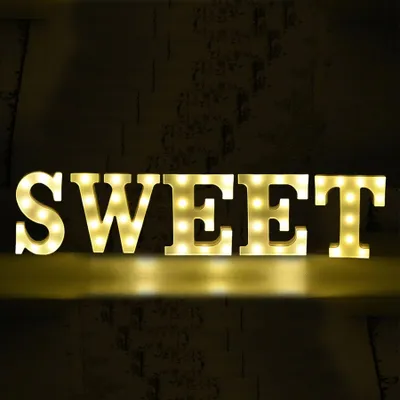 Immagine prodotto di Set di lettere LED - Sweet