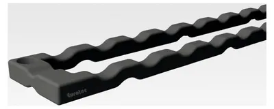 Produktbild von Distanzleiste für Terrassendielen, schwarz 30 x 700 x 7 mm