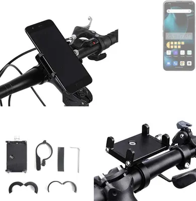 Produktbild von K-S-Trade Handyhalterung für das Fahrrad kompatibel mit Unihertz Start24 Halter Lenkstange Fahrradhalterung Motorrad Bike Mount Befestigung
