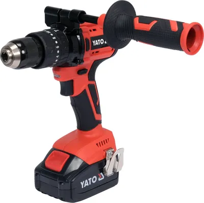 Produktbild von Yato YT-82790, Handbohrmaschine, Ohne Schlüssel, Bürstenlos, III, IP20, Schwarz, Rot