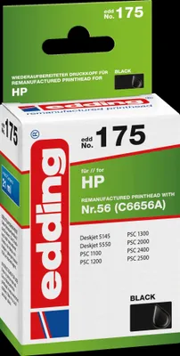 Produktbild von edding Tintenpatrone EDD-175 schwarz HP Nr.56