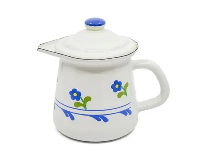 Produktbild von Emaille Milchkännchen mit Deckel