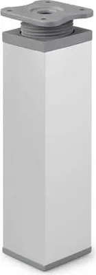 Produktbild von Möbelfüße Stellfuß Verstellbar Kommodenfuß Schranfuße 4x4cm Höhe 15cm Silber