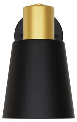 Produktbild von LED Steckdosen-Nachtlicht mit Lichtsensor, Schwarz-Gold, 2er Set
