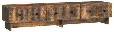 Zdjęcie produktu dla Szafka pod telewizor vidaXL, dąb wędzony, 147 x 34,5 x 30 cm, materiał drewnopochodny