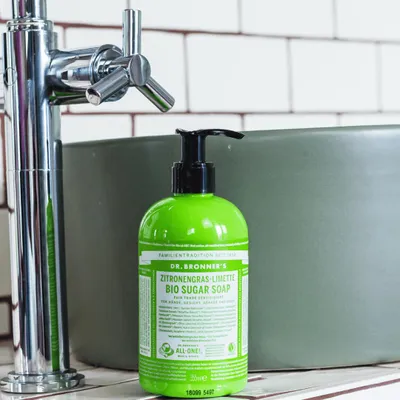 Image de Bronner`s Bio Sugar Soap Zitronengr.Limette 355ml