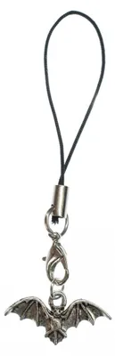 Produktbild von Fledermaus Handyanhänger Miniblings Anhänger Blutsauger Halloween Flughund silber
