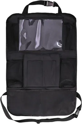Produktbild von Auto-Sitz-Organizer, wasserdichtes Oxford-Gewebe, Rückenlehnen-Schutz mit 10 Taschen (schwarz)