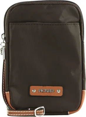 A studio shot of a brown Picard handbag.