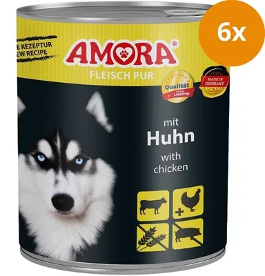 Produktbild von Amora Fleisch Pur Adult Mit Huhn, Adult, Huhn, 800 g, Zuckerfrei