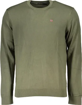 Immagine prodotto di Maglia da uomo verde: camicia a maniche lunghe con ricamo e dettagli del logo