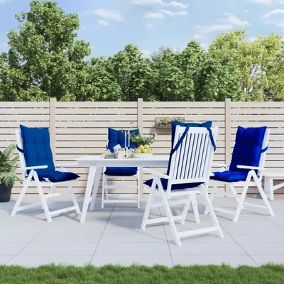 Produktbild von Design Hochlehner-Auflagen 4 Stk. Königsblau Oxford-Gewebe, Klassische Sofas 2024 Neu