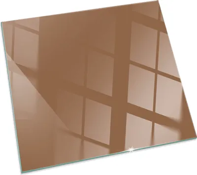 Imagen del producto de Color marrón – Placa de vidrio para – estufa de leña – Placa de vidrio para chimenea – Vidrio protector – Placa de protección contra chispas – Placa de vidrio resistente al fuego – Placa de protección contra el calor – Protección para el suelo de vidrio – 60x60 cm