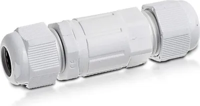 Produktbild von IP68 Kabelverbinder Klemmleiste Muffe Wasserdicht Kabeldicke: 4-6,5mm 3 Polig Kabelquerschnitt: 1 bis 4mm² ( bis 230V) weiß