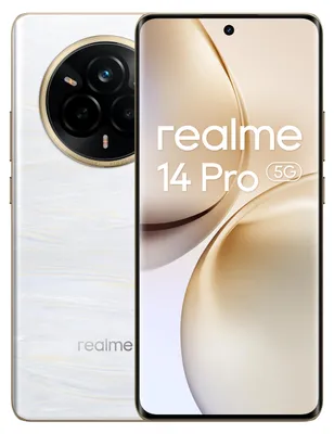 Produktbild von realme 14 Pro 5G Perlweiß 12 Gigabyte 512 Gigabyte