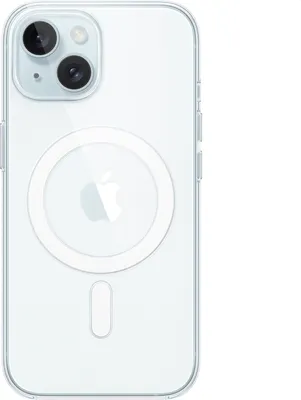 Immagine prodotto di custodia trasparente per iPhone 15 con MagSafe
