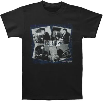 Image de T-shirt "At The Cavern" des Beatles, pour hommes et femmes, coupe unie, modèle RO663 (XXL), couleur noire