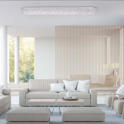 Immagine prodotto di Plafoniera LED, effetto cielo stellato, dimmerabile, telecomando, H 4 cm