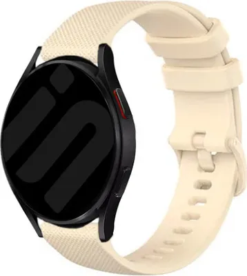 Produktbild von Strap-it Samsung Galaxy Watch 6 - 40mm Premium Silikon Armband (Beige)