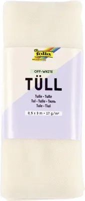 Produktbild von folia Tüll-Stoff 500 mm x 3 m blau
