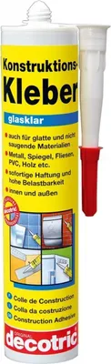 Produktbild von Decotric Konstruktions-Kleber 300 g, glasklar