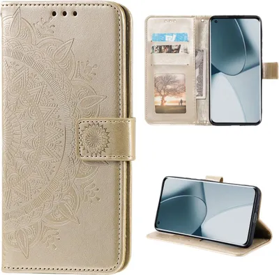 Produktbild von Hülle für OnePlus 10 Pro 5G Handyhülle Flip Case Cover Etui Mandala Gold