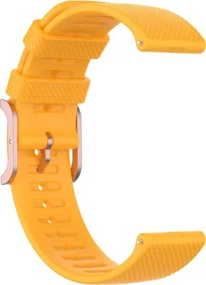 Produktbild von BStrap Silicone Rain Armband für Garmin Venu 2, yellow