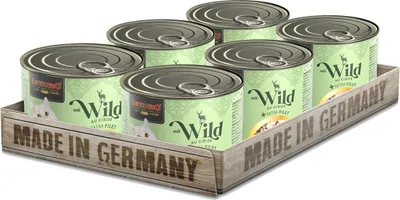 Produktbild von LEONARDO Nassfutter für Katzen mit Wild & extra Filet 6x200g