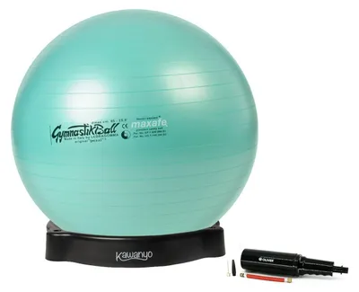 Image de Pezziball MAXAFE, ballon de gymnastique de 65 cm, avec pompe