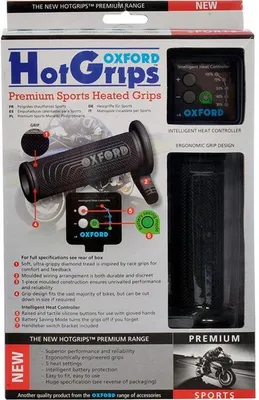 Produktbild von OXFORD OF692 Heizgriffe Motorrad Lenker Griffheizung schwarz L:123mm Ø22mm