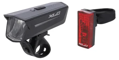 Produktbild von XLC 80-Lux Akku Fahrradbeleuchtungsset Vorder- und Rücklicht Fahrradlicht
