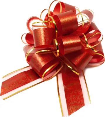 Produktbild von Oblique Unique Geschenkschleife Deko Schleife für Geschenke Tüten Zuckertüte Weihnachten Geschenkdeko - rot gold