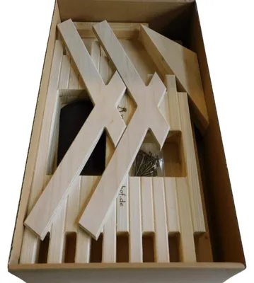 Immagine prodotto di Kit per casetta per uccelli (grande), grigio ardesia