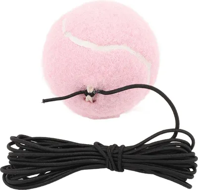 Produktbild von Tennis-Trainingsball mit Saiten-Trainerbällen, Selbstübungs-Sportgerät für Outdoor-Aktivitäten, Rosa