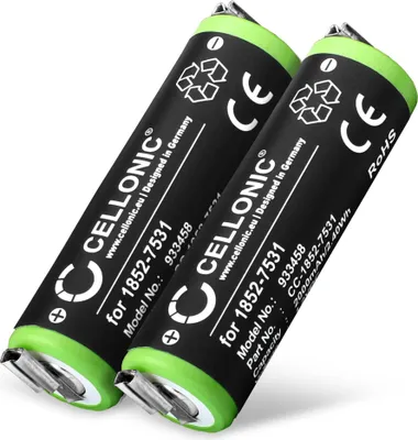 Immagine prodotto di CELLONIC 2x Batteria per Rasoi & Tagliacapelli Compatibile con Moser ChroMini 1591, Compatibile con Wella Contura - HS40, Compatibile con Moser Easy Style 1881, 1852-7531 – (2000mAh, 1.2V)