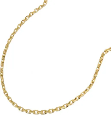 Produktbild von 1,3mm Ankerkette Halskette Collier aus 14Kt 585 Gold Gelbgold diamantiert