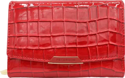 Produktbild von Peterson Portemonnaie aus Leder für Frauen Spinxump rot One size