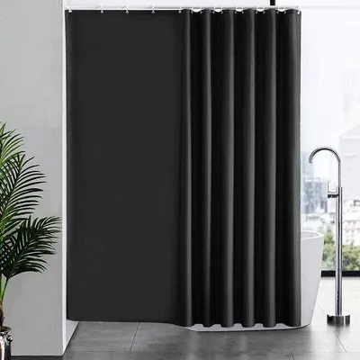 Obrázok produktu pre Vodotesná sprchová záves – ochrana proti plesni – 240 x 200 cm – čierna – polyester