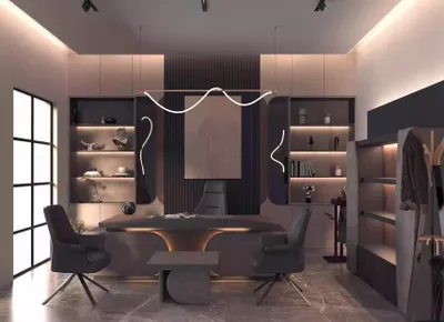 Immagine prodotto di Scrivania Tavolino Libreria Arredo Studio Moderno Legno Marrone