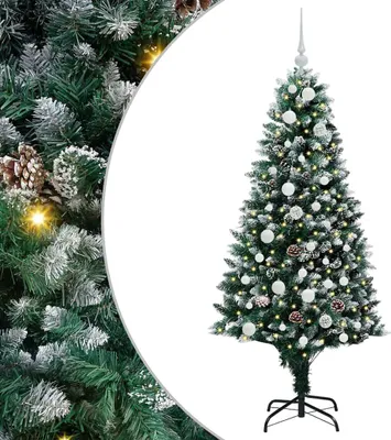 Produktbild von vidaXL Künstlicher Weihnachtsbaum mit 150 LEDs mit Ständer Grün 150 cm